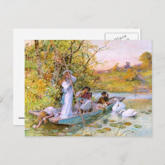 William Stephen Coreman：ボート ポストカード (正面/裏面)