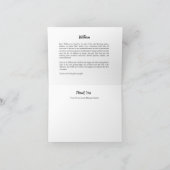 William TCHS Thank You カード (内部)