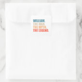 William The Man The Myth The Legend スクエアシール (バッグ)