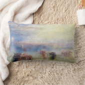 William Turnerによるヴェネツィアへのアプローチ ランバークッション (ブランケット)