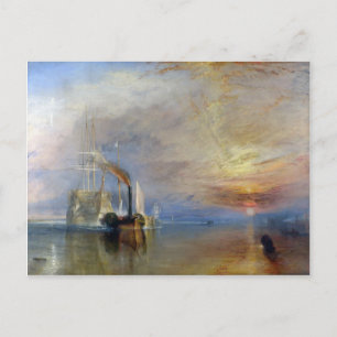 William Turner：テメレアは最後のバースに引っ張った ポストカード