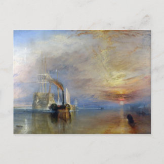 William Turner：テメレアは最後のバースに引っ張った ポストカード