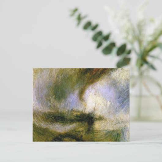 william turner – 吹雪 ポストカード (スタンド正面)