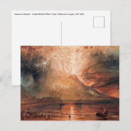 William Turner – 噴火のヴェスビウス ポストカード