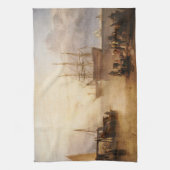 William Turner – 太陽が蒸気で沈む キッチンタオル (縦)