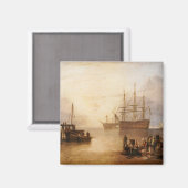 William Turner – 太陽が蒸気で沈む マグネット (正面/裏面)