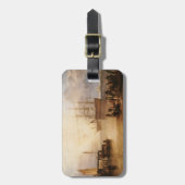 William Turner – 太陽が蒸気で沈む ラゲッジタグ (正面縦)