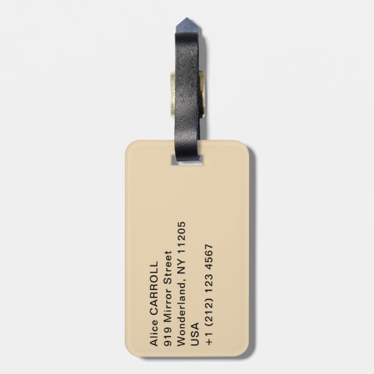 William Turner – 太陽が蒸気で沈む ラゲッジタグ (裏面縦)