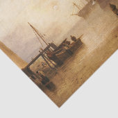 William Turner – 太陽が蒸気で沈む 薄葉紙 (詳細)