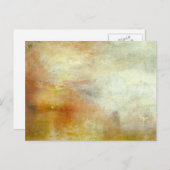 william turner – 湖の上に沈む太陽 ポストカード (正面/裏面)