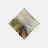 William Turner – 雨、蒸気、および速度 スタンダードカクテルナプキン (角)