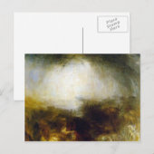 William Turner-Shade & Darkness、Delugeの夕べ ポストカード (正面/裏面)
