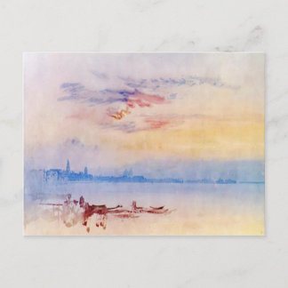 William Turner-Venice，東からGuidecca，日の出 ポストカード