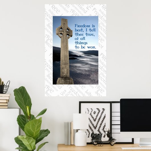 William Wallace Scotish Freedom Poster ポスター (ホームオフィス)