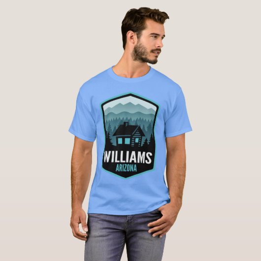 Williams Arizona Mountain Town Cabin Tシャツ (正面フル)