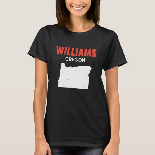 Williams Oregon USA State America Travel Oregonian Tシャツ (正面)