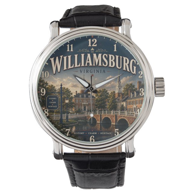 Williamsburg Virginia 腕時計 (正面)