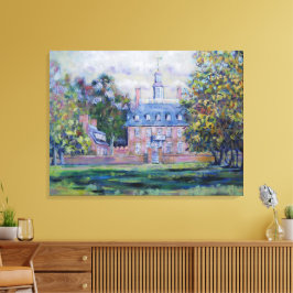 Williamsburg Welcome Painting / Artist Larry Lerew キャンバスプリント