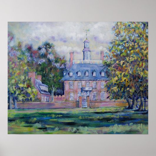 Williamsburg Welcome Painting / Artist Larry Lerew ポスター (正面)