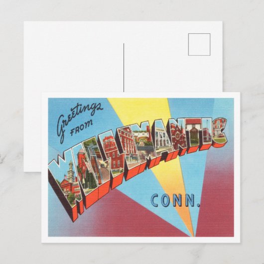 Willimantic, Connecticut Travelより ポストカード (正面/裏面)