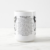 Willingham、起源、意味および頂上 コーヒーマグカップ (中央)