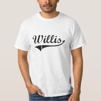 Willisのクラシックなスタイルの名前 Tシャツ