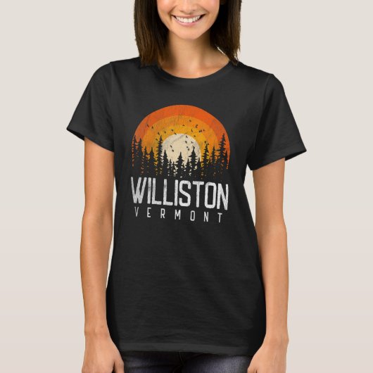Williston Vermont Vヴィンテージ70s 80s 90sレトロ Tシャツ (正面)