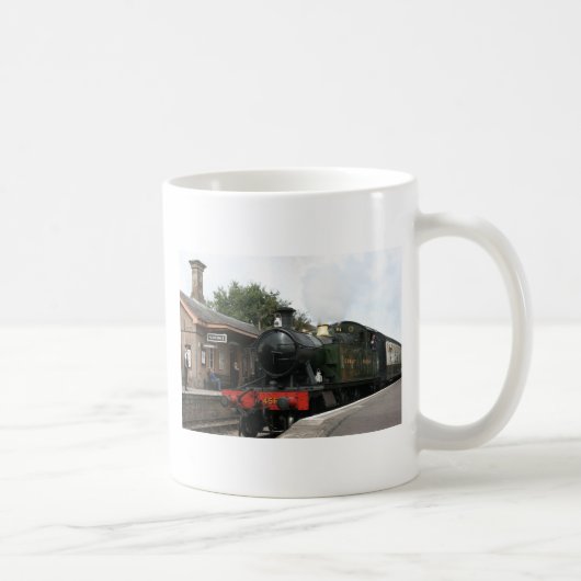 Willitonの場所、サマセット州の西の鉄道、イギリス コーヒーマグカップ (右)