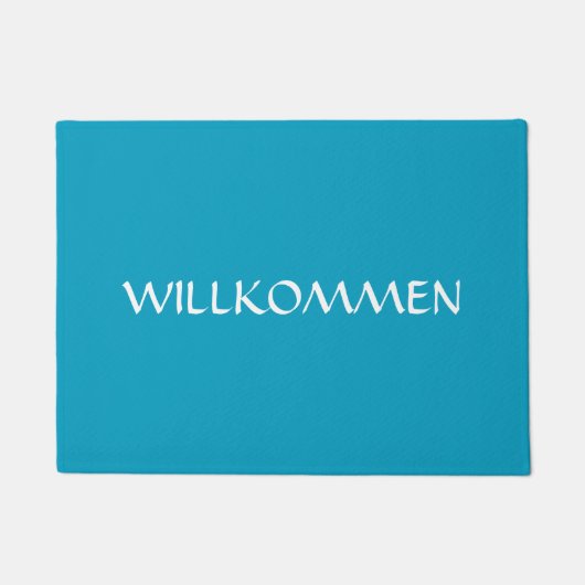 WILLKOMMENのドイツのドアマット ドアマット (正面)