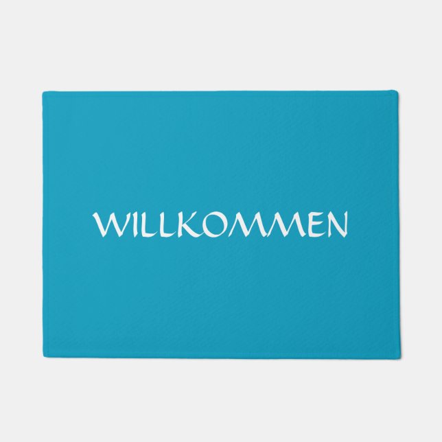 WILLKOMMENのドイツのドアマット ドアマット (正面)