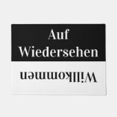 Willkommen – ドイツ語で挨拶 ドアマット (正面)