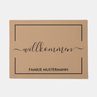 Willkommen Eigene Fußmatte Bedrucken ドアマット