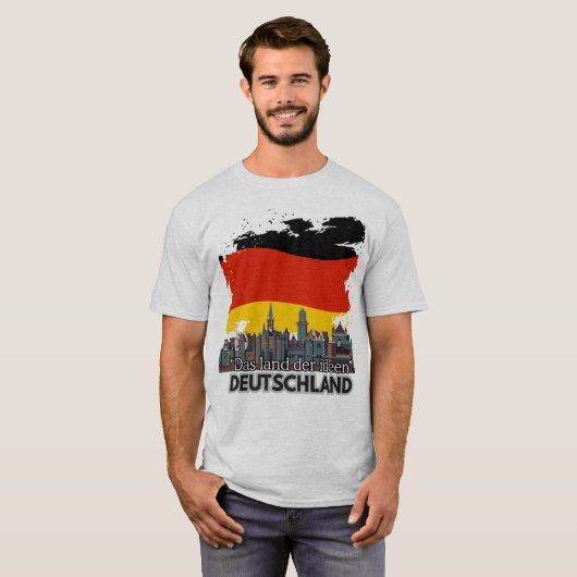 Willkommen nach deutschland tシャツ (正面フル)