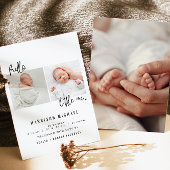 WILLOWミニマル生まれたばかりのリスト2枚の写真 招待状