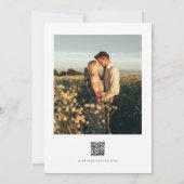 WILLOW モダン Squareミニマル Photo結婚's 招待状 (裏面)