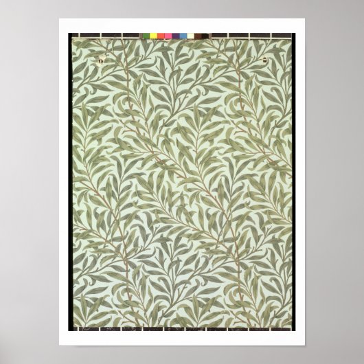 Willow Bough壁紙デザイン, 1887 ポスター (正面)