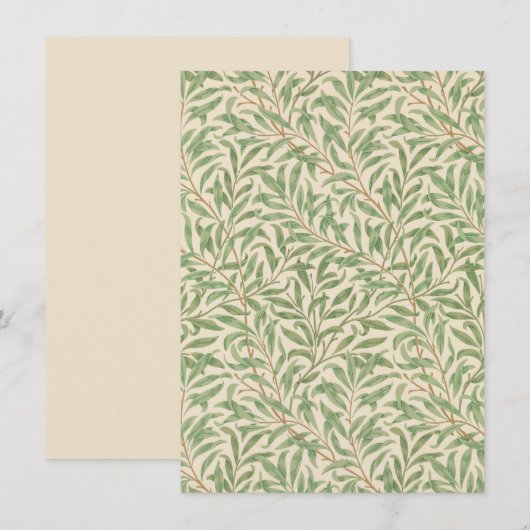 Willow Bough （William Morris著）グリーティングカード (正面/裏面)