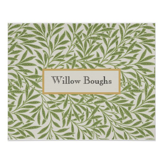 Willow Boughs by William Morris ポスター (正面)