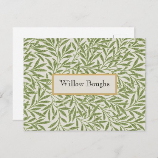 Willow Boughs by William Morris ポストカード (正面/裏面)