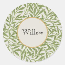 Willow Boughs by William Morris ラウンドシール
