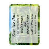 Willow by the Lake日付を保存 マグネット (縦)