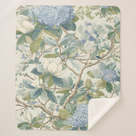 Willow Little Magnolia Wallpaper Floral Coastal  シェルパブランケット