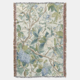 Willow Little Magnolia Wallpaper Floral Coastal  スローブランケット