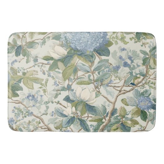 Willow Little Magnolia Wallpaper Floral Coastal  バスマット (正面)