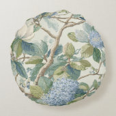 Willow Little Magnolia Wallpaper Floral Coastal  ラウンドクッション (裏面)