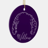 Willow Ornament (Paw Prints) セラミックオーナメント (右)