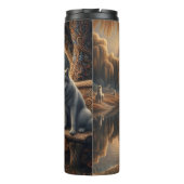 Willow Reflection：女性と狼。 タンブラー (裏面)