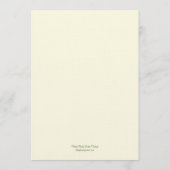 Willow Treeのメ結婚ニューカード メニュー (裏面)