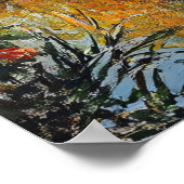 Willow Tree and Lily Pads Landscape Painting ポスター (角)
