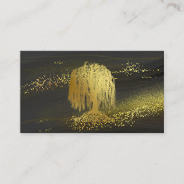 *～* Willow Tree Dust Black金ゴールドグリッター 名刺
